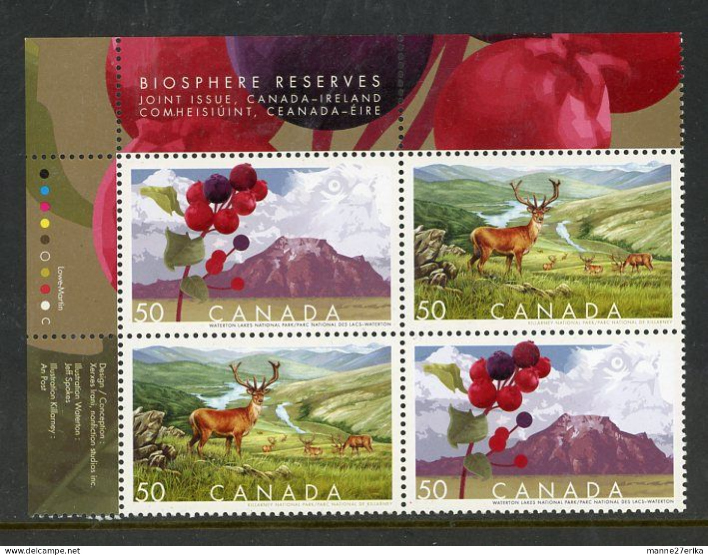 Canada MNH PB 2005 Biosphere Reserves - Unused Stamps