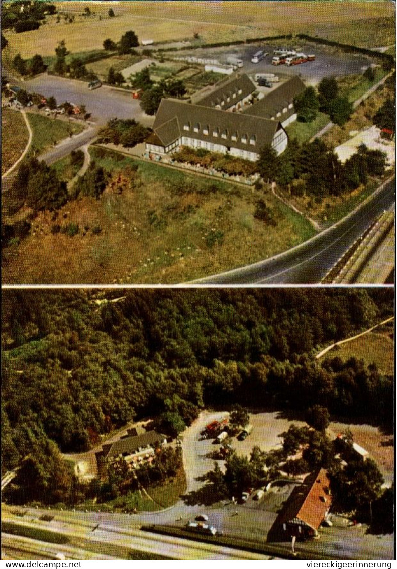 ! Luftbild Ansichtskarte Autobahn Rasthaus Siegburg - Siegburg