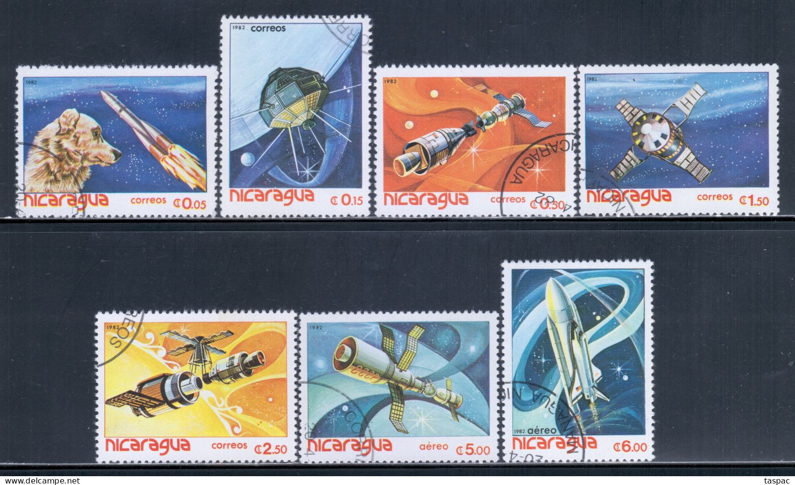 Nicaragua 1982 Mi# 2261-2267 Used - Satellites / Space - Nordamerika