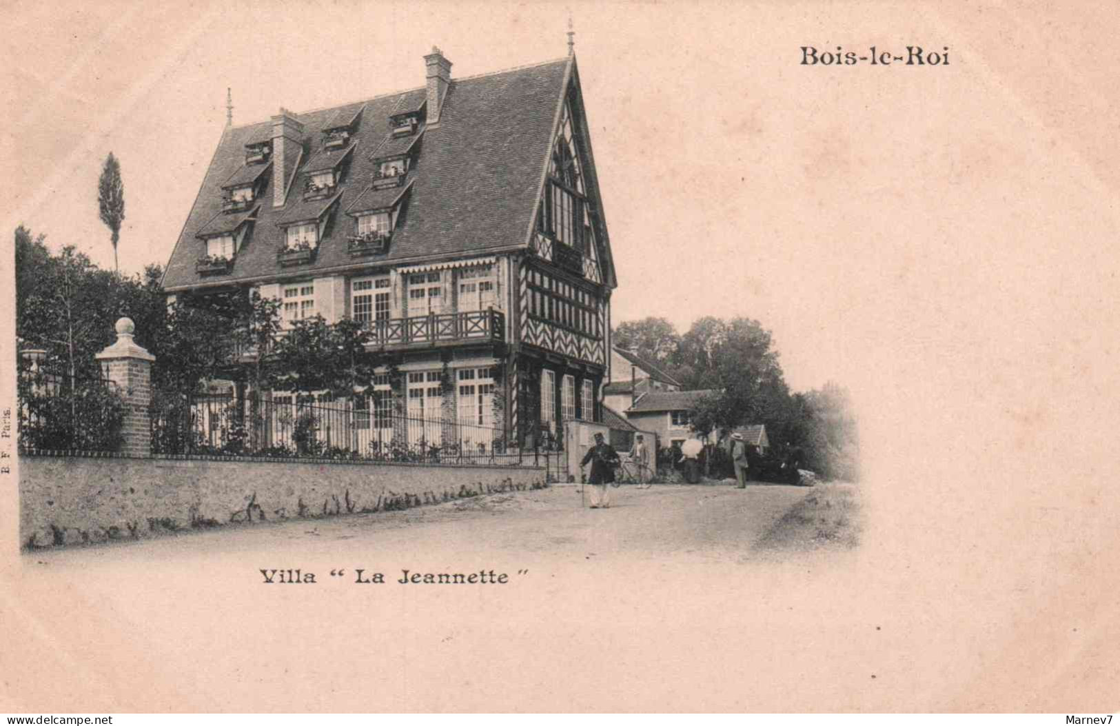 77 Seine Et Marne - CPA - BOIS Le ROI - Villa La Jeannette - Précurseur - Animée - Bois Le Roi