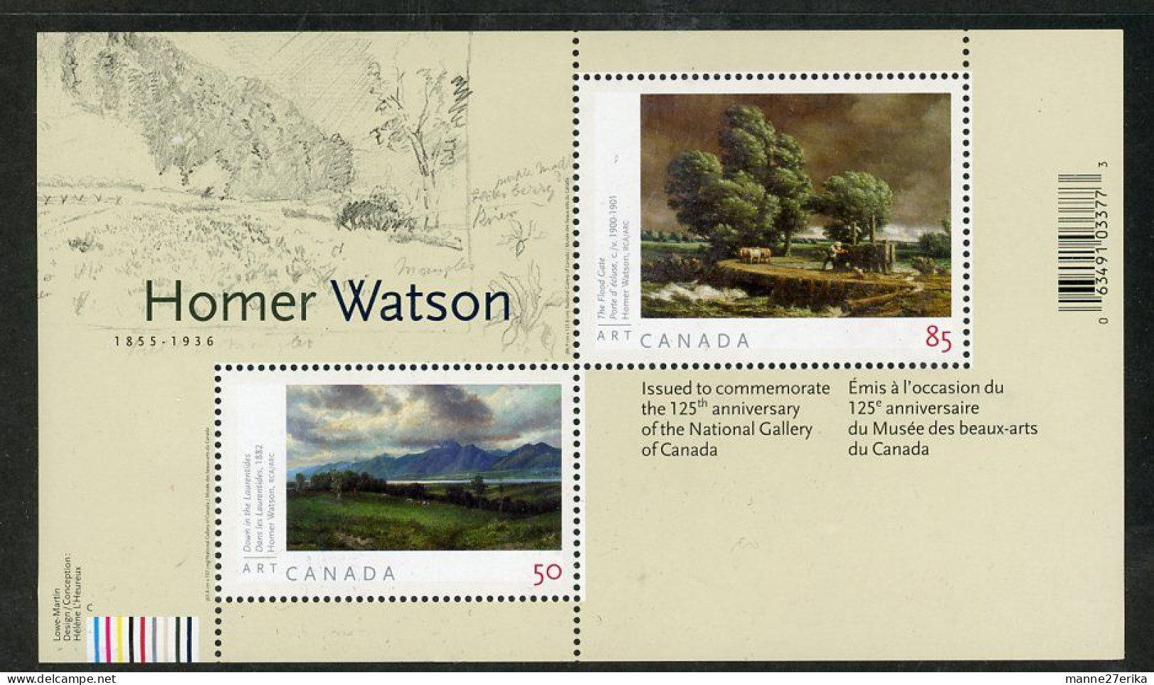 -Canada-2005- "Homer Watson Paintings" MNH ** - Nuovi