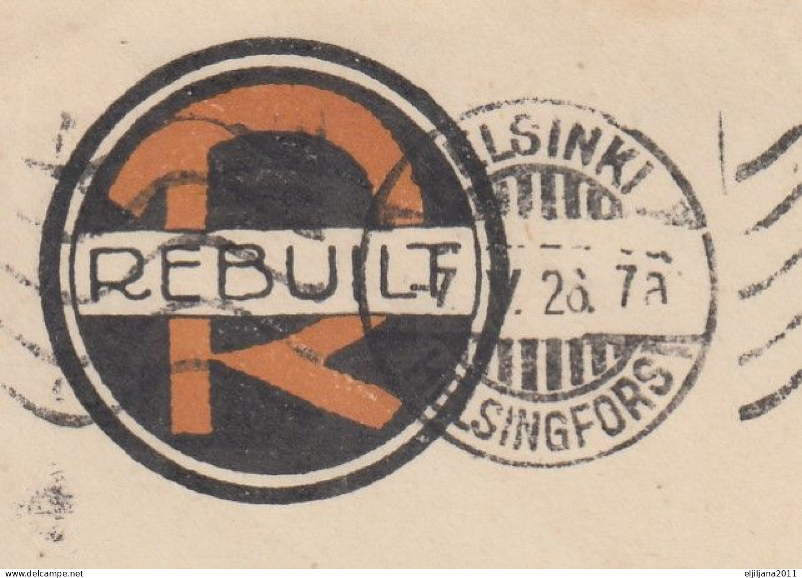 ⁕ Finland 1926 ⁕ "RUBEILT" Helsinki - Wien ⁕ Used Cover - Storia Postale