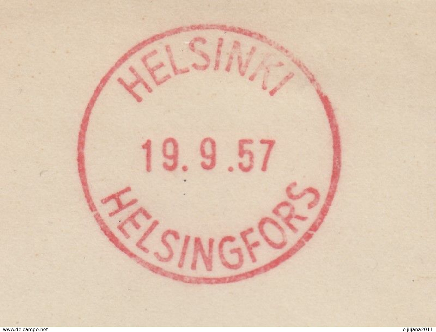 ⁕ Finland 1957 ⁕ Helsinki - Wien ⁕ Used Stationery Cover - See Scan - Briefe U. Dokumente