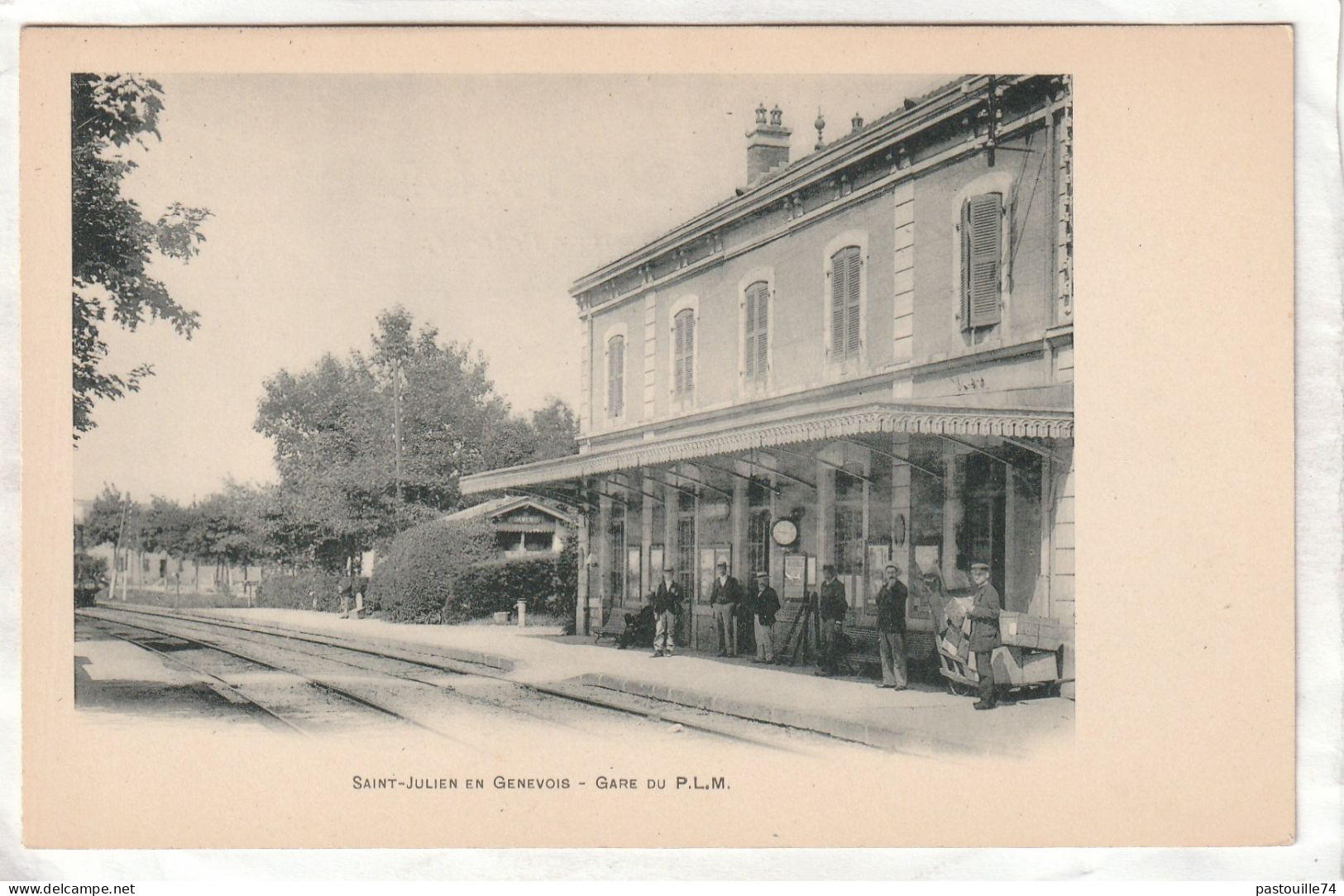 CPA :  14 X 9  -  SAINT-JULIEN-EN-GENEVOIS  -  GARE  DU  P.L.M. - Saint-Julien-en-Genevois