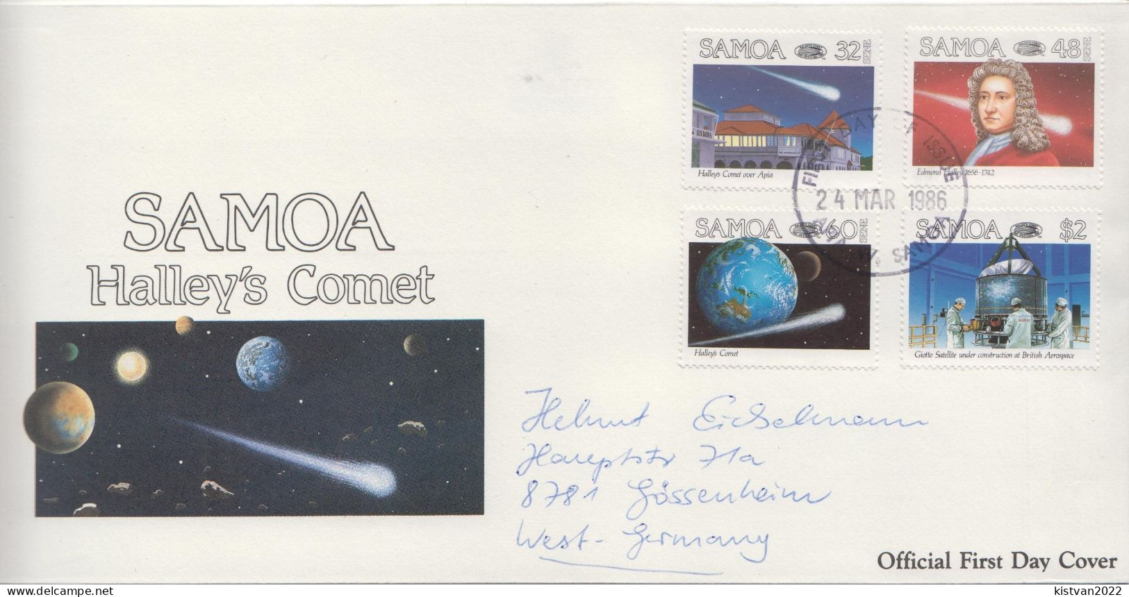 Samoa Set On Used FDC - Astronomy