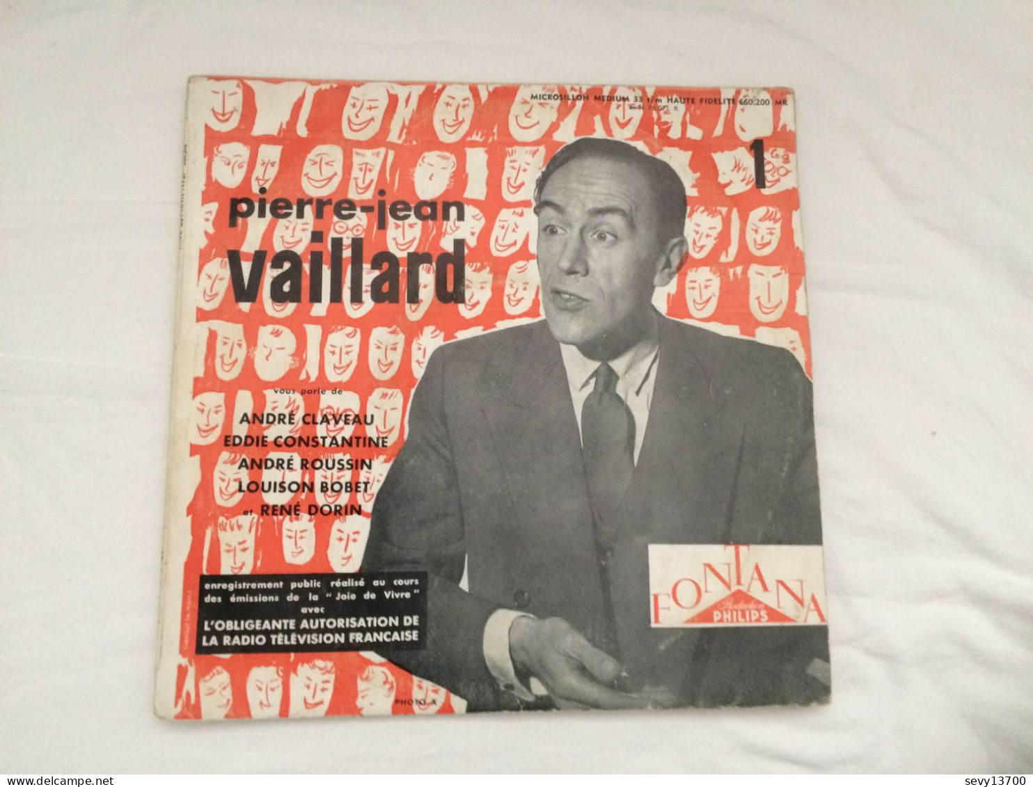 2 Disques Vinyls De Pierre Jean Vaillard - Enregistrement Public De La Joie De Vivre - Jeu De Massacre - Andere & Zonder Classificatie