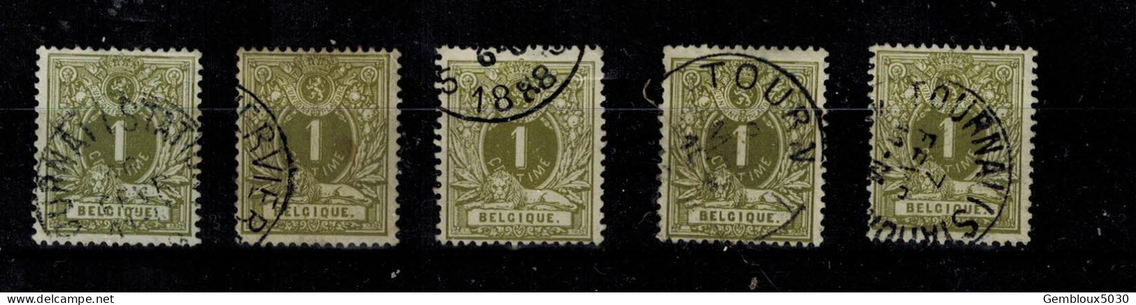 Belgique N° 42 X 5 - Lots & Kiloware (mixtures) - Max. 999 Stamps
