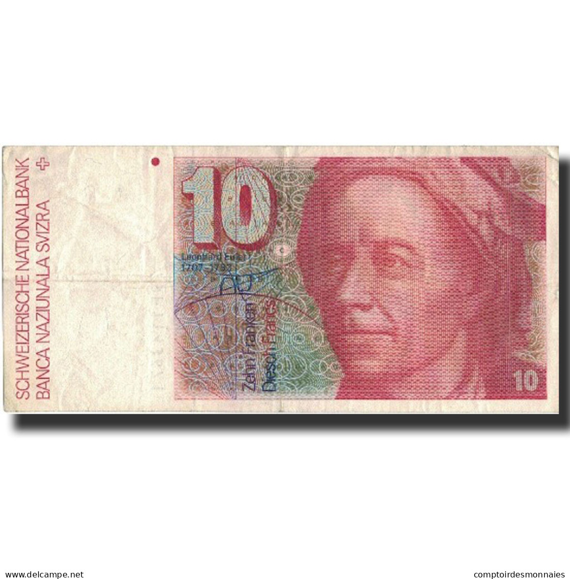 Billet, Suisse, 10 Franken, 1979, 1979, KM:53a, TTB - Suisse