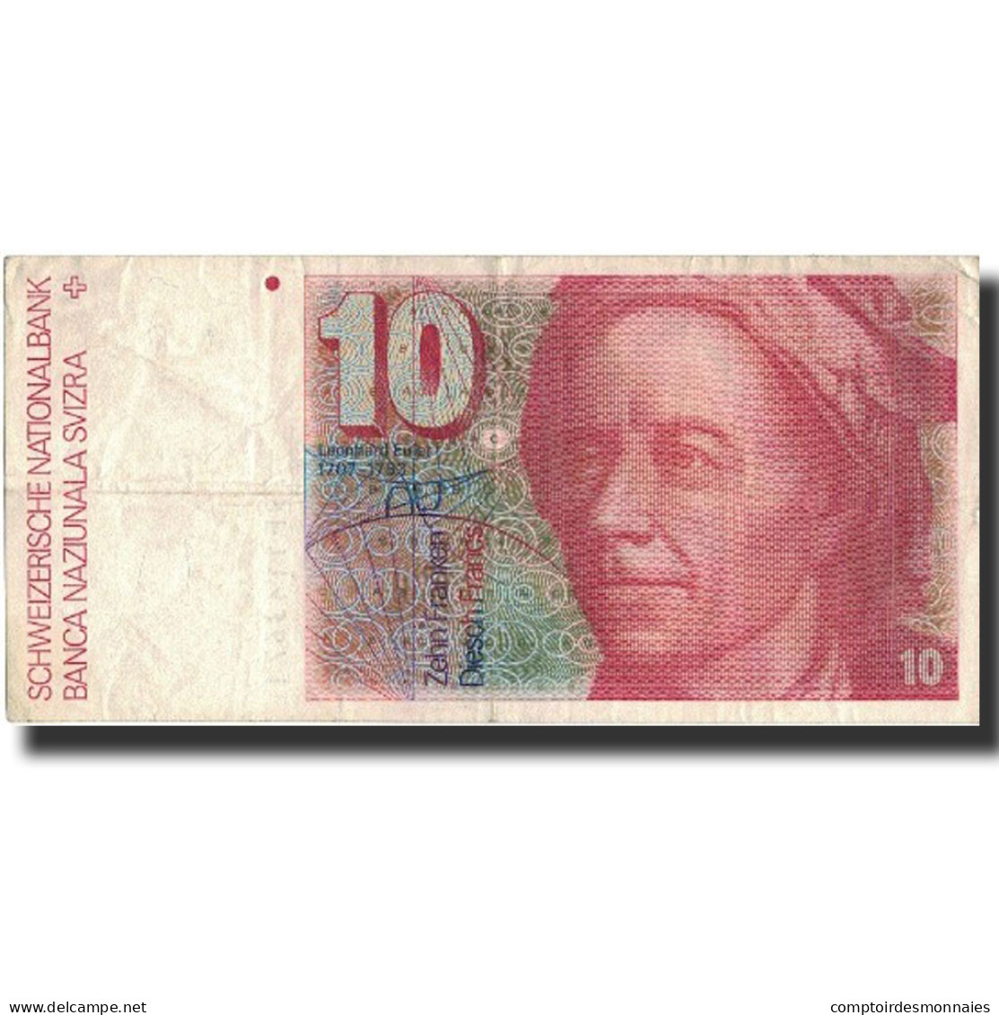 Billet, Suisse, 10 Franken, 1979, 1979, KM:53a, TTB - Suiza