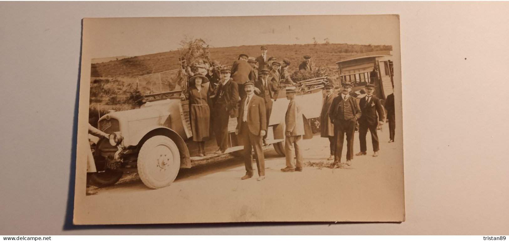 69 COL De DURBIZE CHIROUBLES  "Carte Photo" Caravane De L'Harmonie L'Union Musicale De Villefranche Sur Saône - Chiroubles