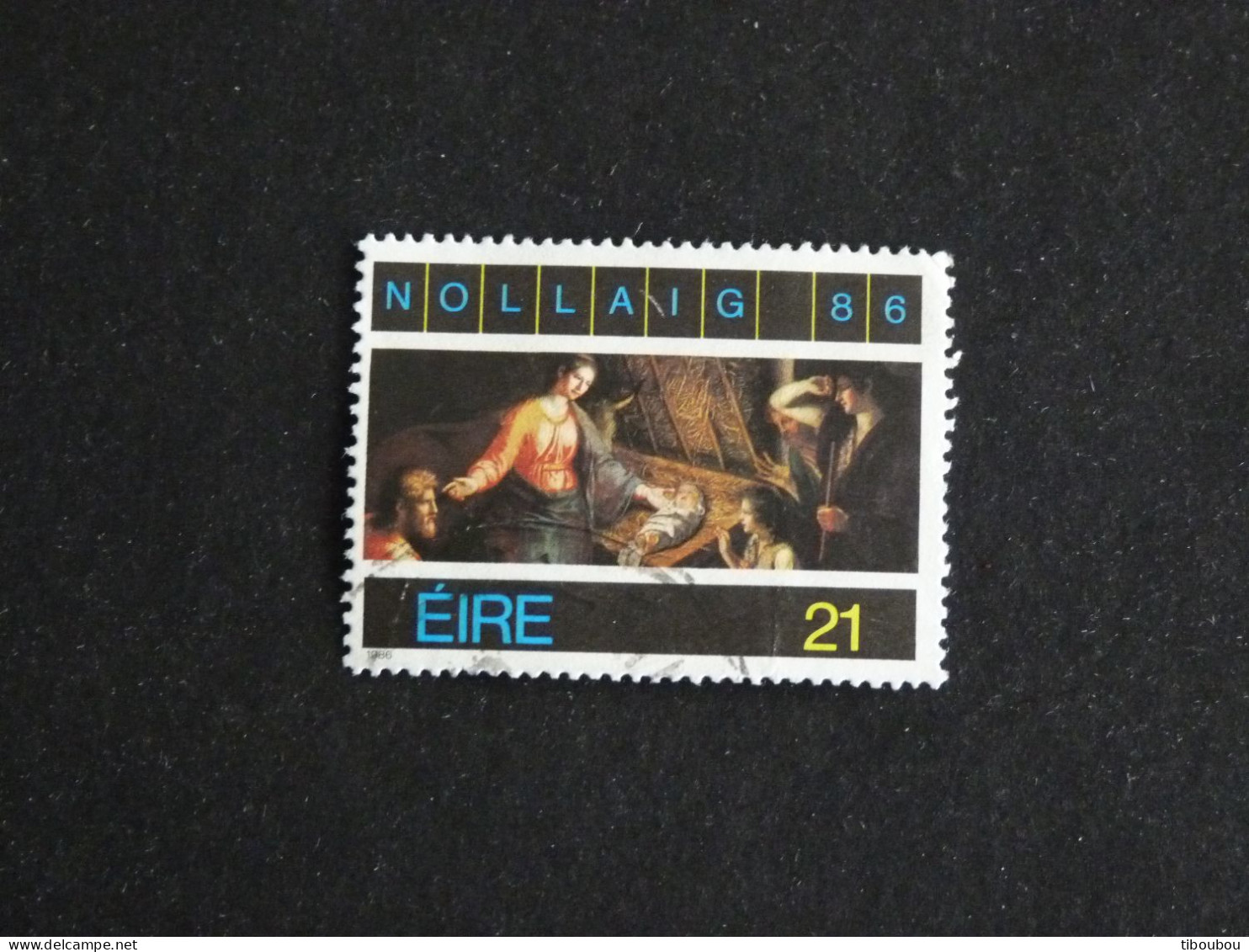 IRLANDE IRELAND EIRE YT 614 OBLITERE - NOEL CHRISTMAS ADORATION DES BERGERS / FRANCESCO PASCUCCI - Used Stamps