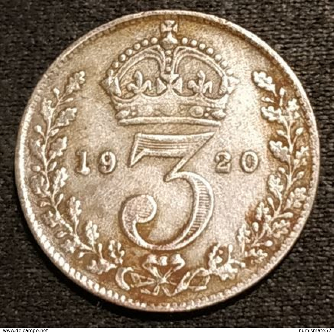 GRANDE BRETAGNE - 3 PENCE 1920 - George V - Argent - Silver - F. 3 Pence