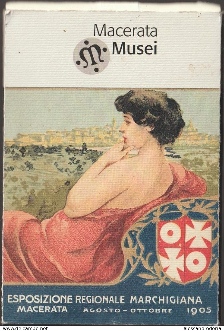 11 Cartoline Macerata Musei Esposizione Regionale Marchigiana Macerata Agosto Settembre 1905 Alcune Con Francobolli - Otros & Sin Clasificación