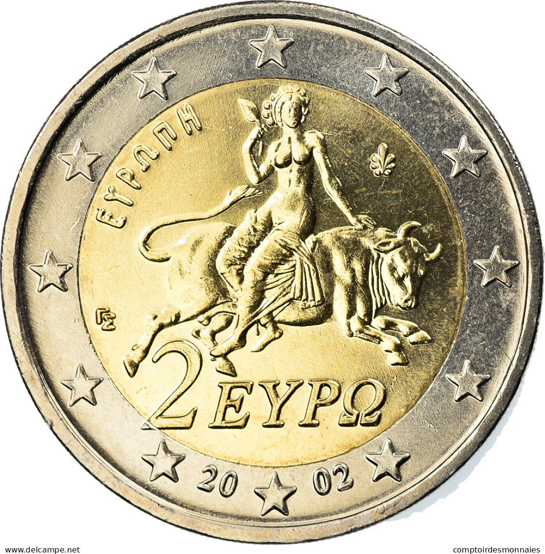 Grèce, 2 Euro, 2002, Athènes, SPL, Bi-Metallic, KM:188 - Griekenland