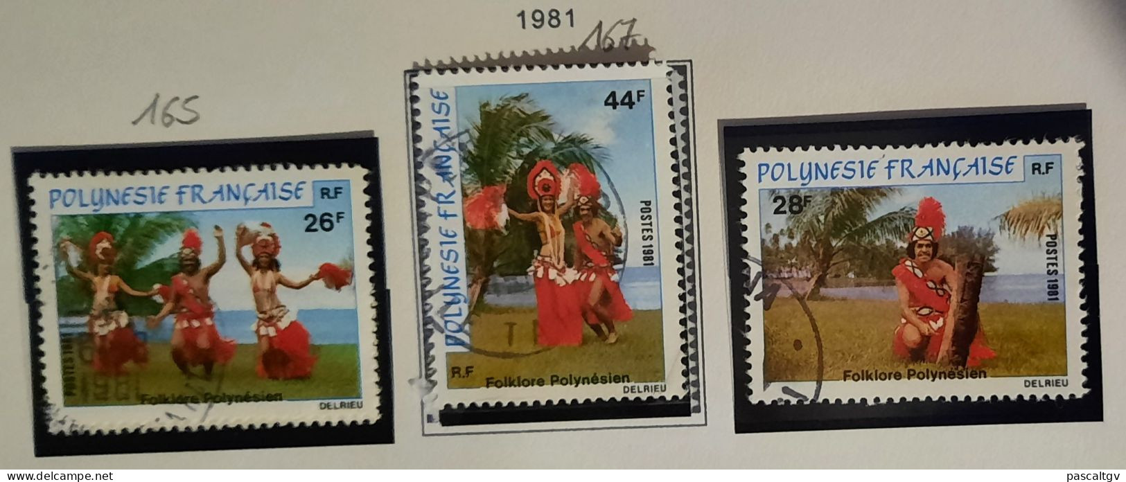 Polynésie Française - 1981 - Série N° 165/166/167 Oblitérés - Used Stamps