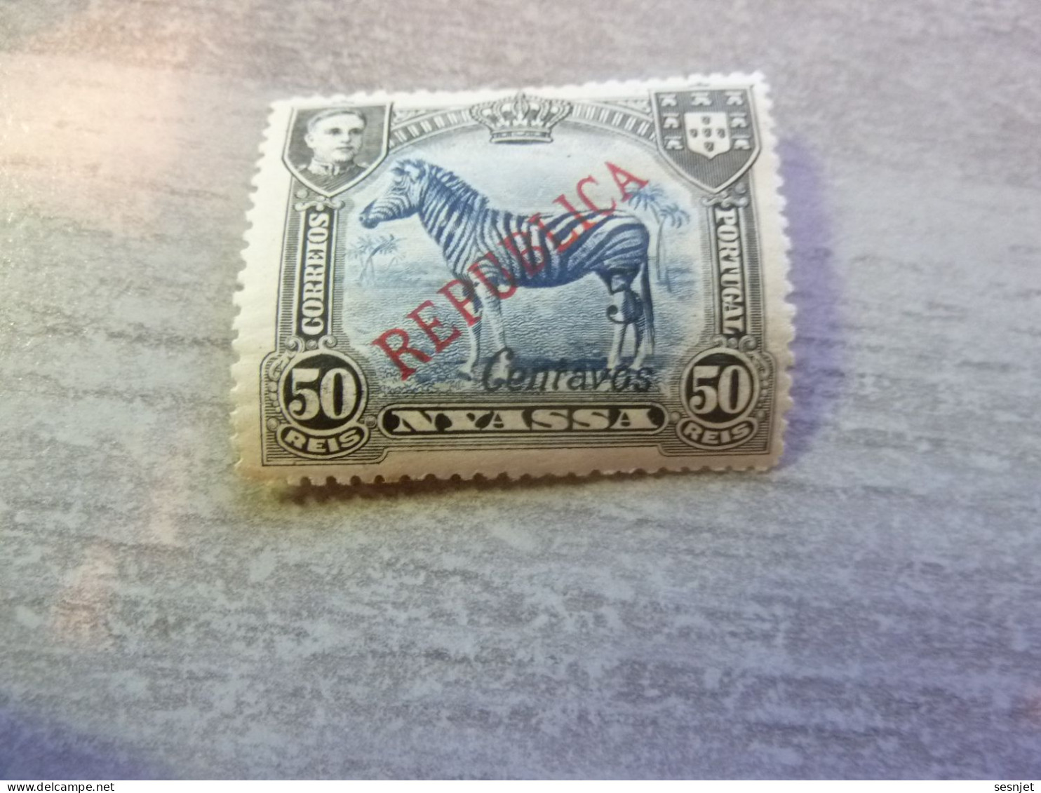 Nyassa - Portugal - Correos - 50 Reis - Centavos - Republica - Gris Et Rouge - Neuf - Année Non Définie - - Nyassa