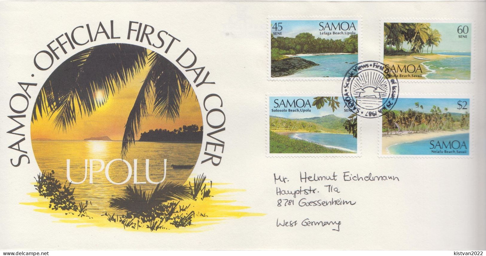 Samoa Set On Used FDC - Autres & Non Classés