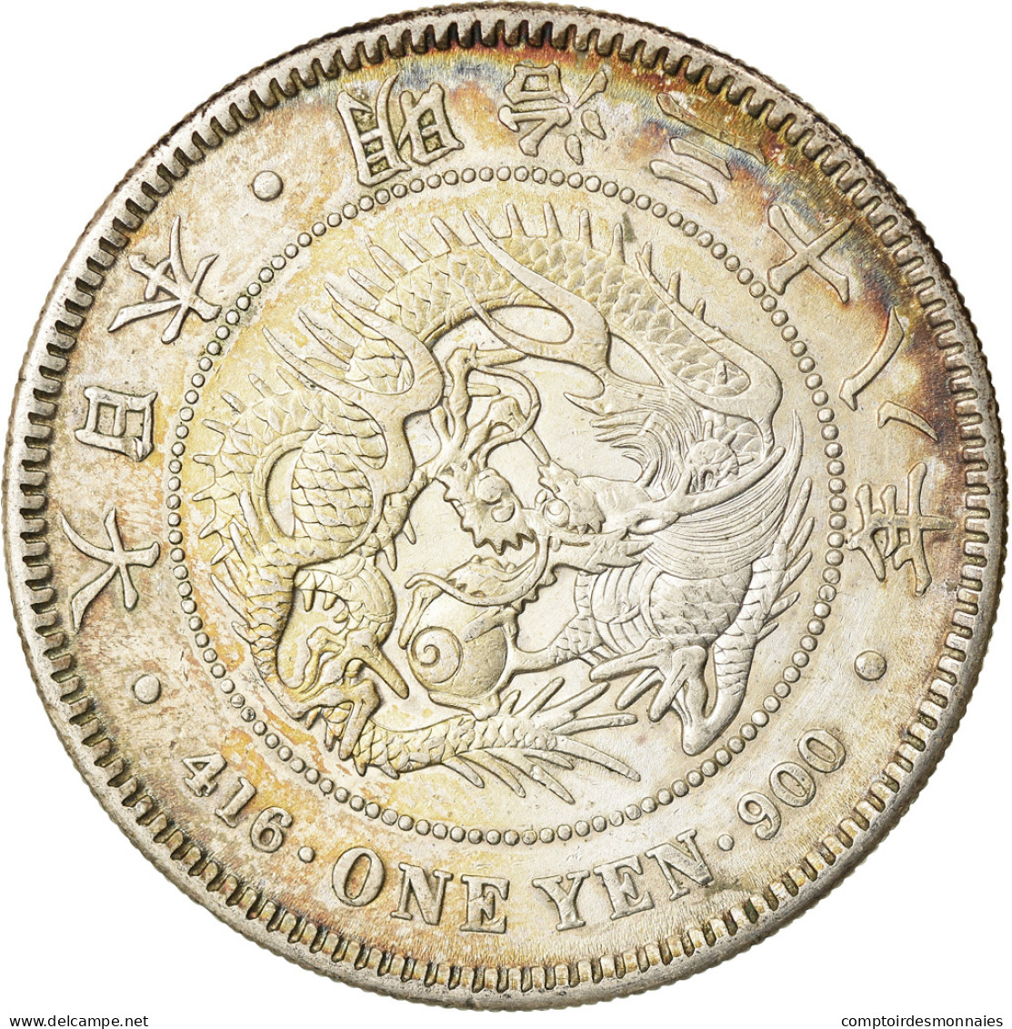 Monnaie, Japon, Mutsuhito, Yen, 1905, TTB+, Argent, KM:A25.3 - Japon