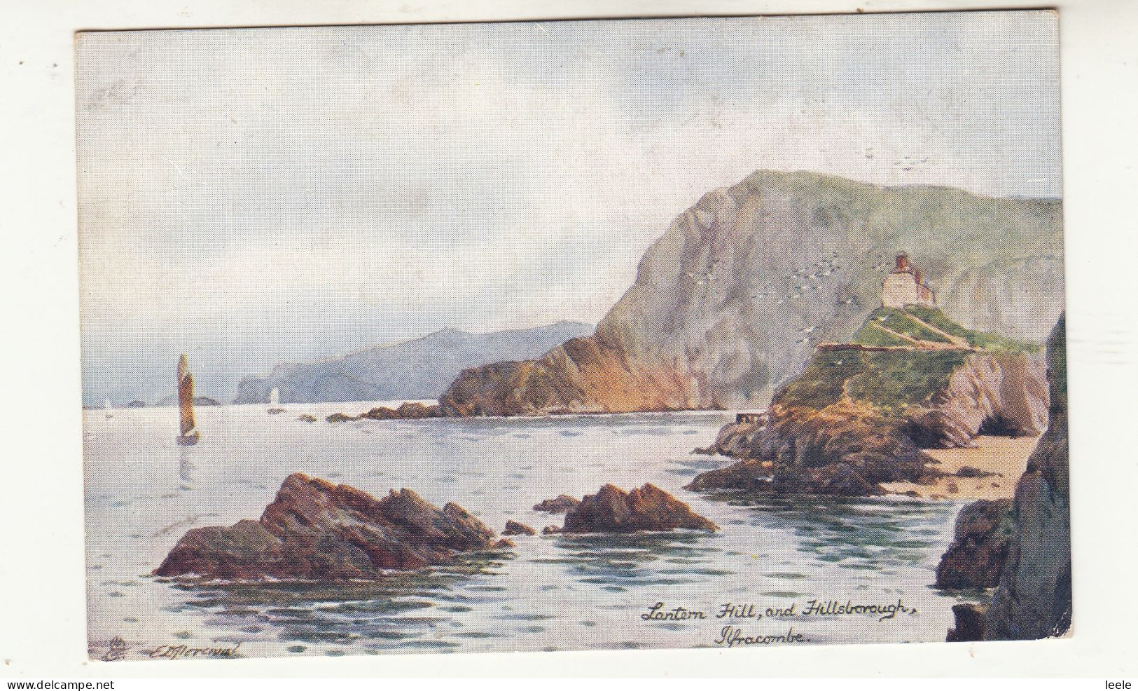 CQ19. Vintage Tucks Postcard. Lantern Hill And Hillsborough, Ilfracombe, Devon - Ilfracombe