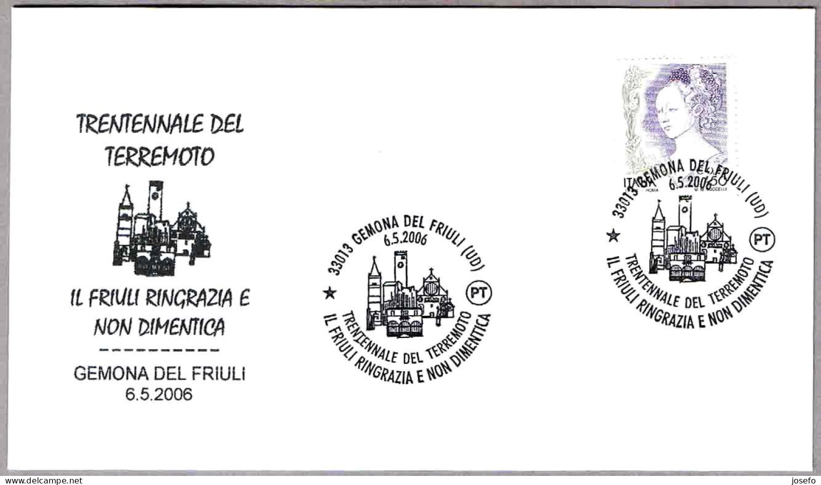 30 AÑOS DEL TERREMOTO - 30 YEARS OF EARTHQUAKE. Gemona Del Friuli, Udine, 2006 - Other & Unclassified