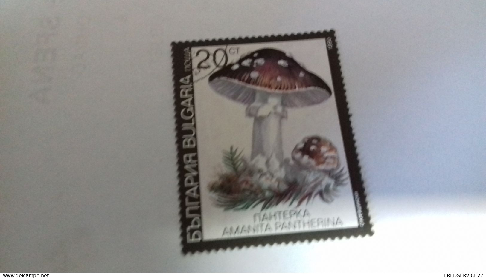 LR / TIMBRE BULGARIA 1990 CHAMPIGNON - Used Stamps