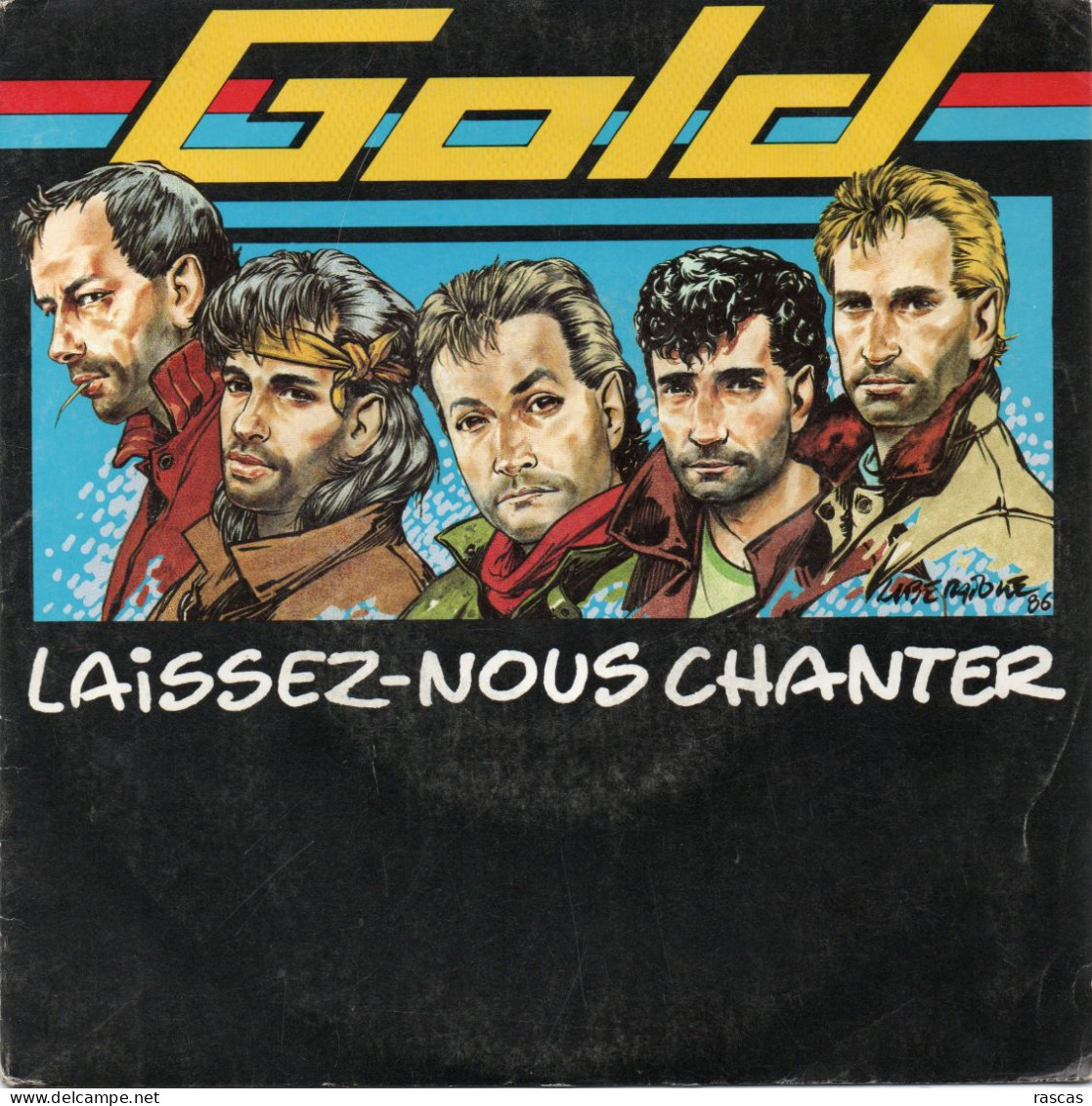 DISQUE VINYL 45 T DU GROUPE FRANCAIS GOLD - LAISSEZ NOUS CHANTER - Autres - Musique Française