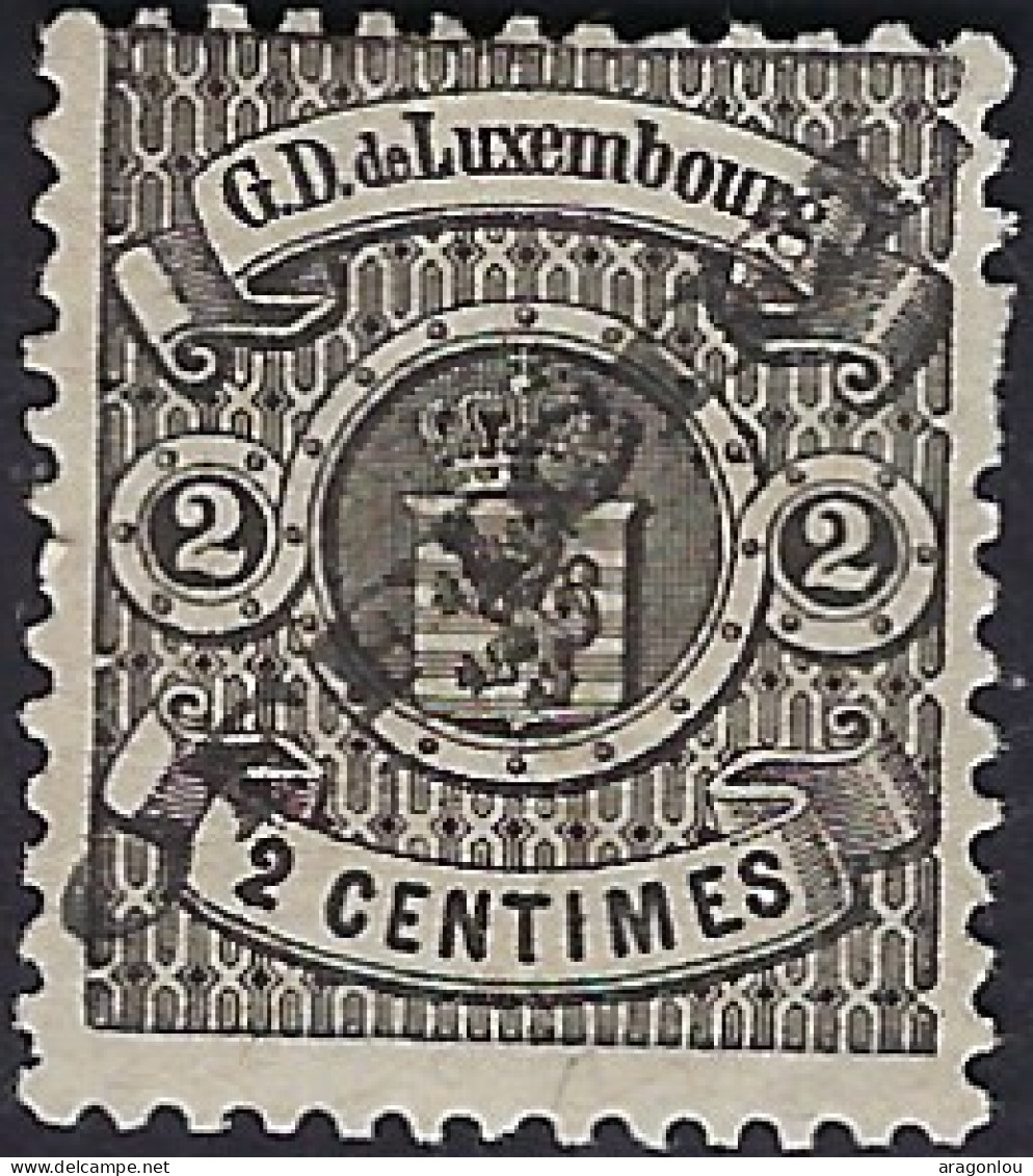 Luxembourg - Luxemburg - Timbre   Armoiries   1875   2C.   Officiel   *    Michel 11 IA   VC. 15,- - 1859-1880 Wappen & Heraldik