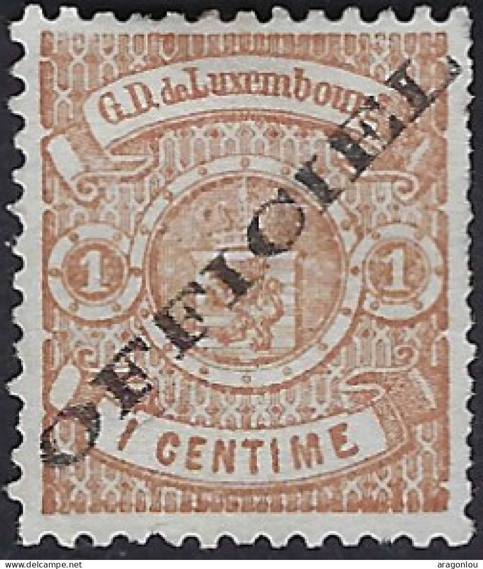 Luxembourg - Luxemburg - Timbre   Armoiries   1875   1C.   Officiel   *    Michel 10 IA   VC. 13,- - 1859-1880 Wapenschild