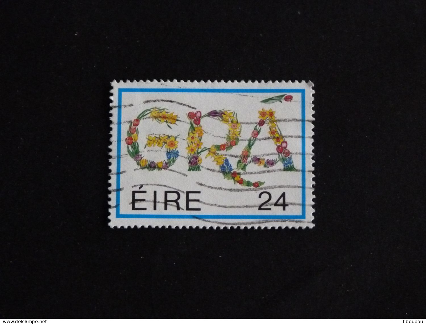 IRLANDE IRELAND EIRE YT 672 OBLITERE - MESSAGE AMOUR GRA - Usados