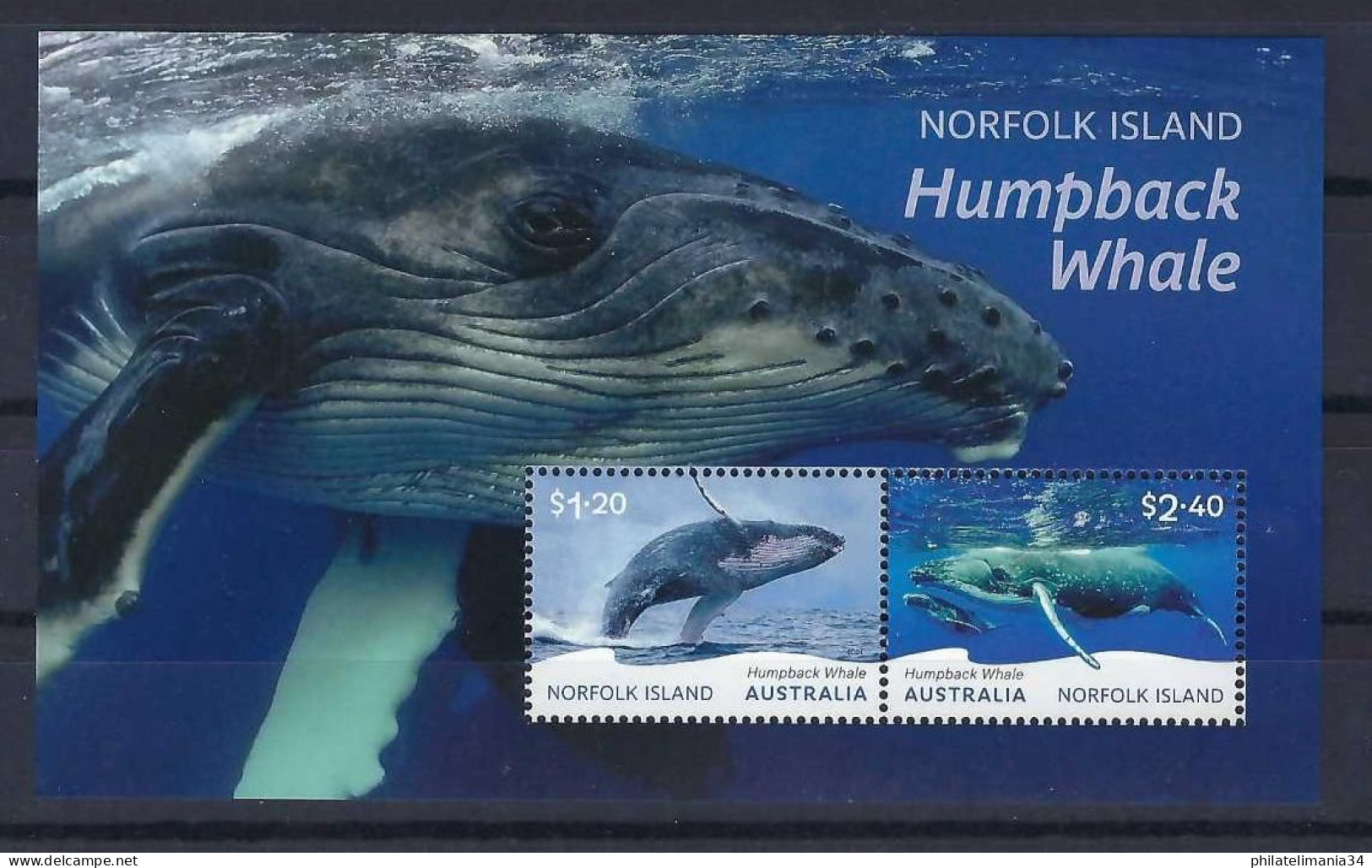 Norfolk Island 2024 - Bloc Baleine - Isla Norfolk