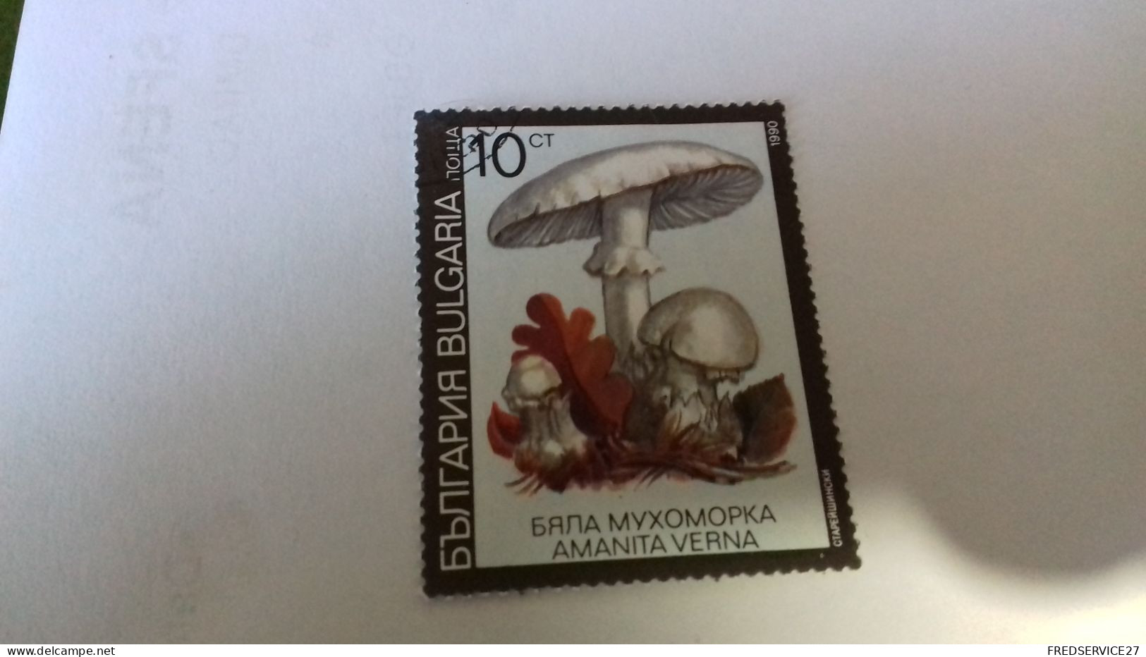 LR / TIMBRE BULGARIA 1990 CHAMPIGNON - Usati