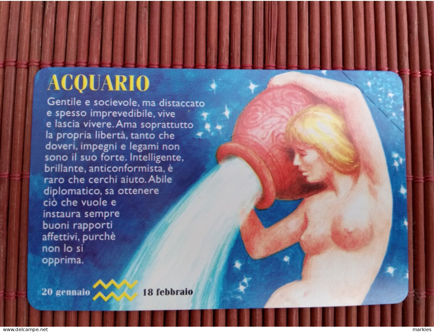 Horoscope  Phonecard Mint Rare - San Marino