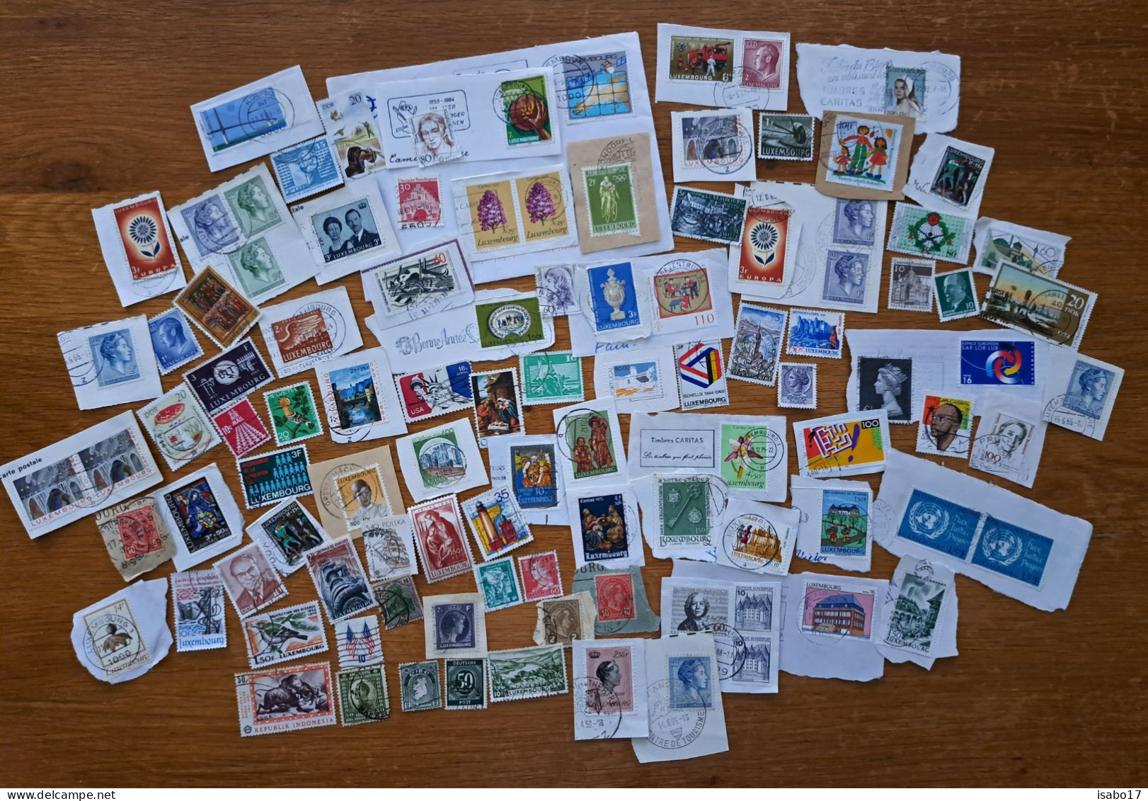 Lot Von 100 Briefmarken Von Sehr Alt Bis Neu Haupts.Luxemburg + Deutschland - Lots & Kiloware (mixtures) - Max. 999 Stamps