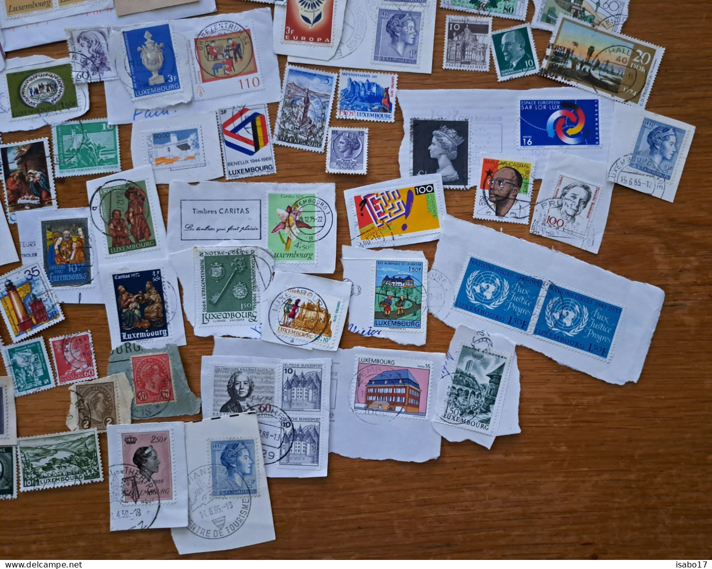 Lot Von 100 Briefmarken Von Sehr Alt Bis Neu Haupts.Luxemburg + Deutschland - Lots & Kiloware (mixtures) - Max. 999 Stamps