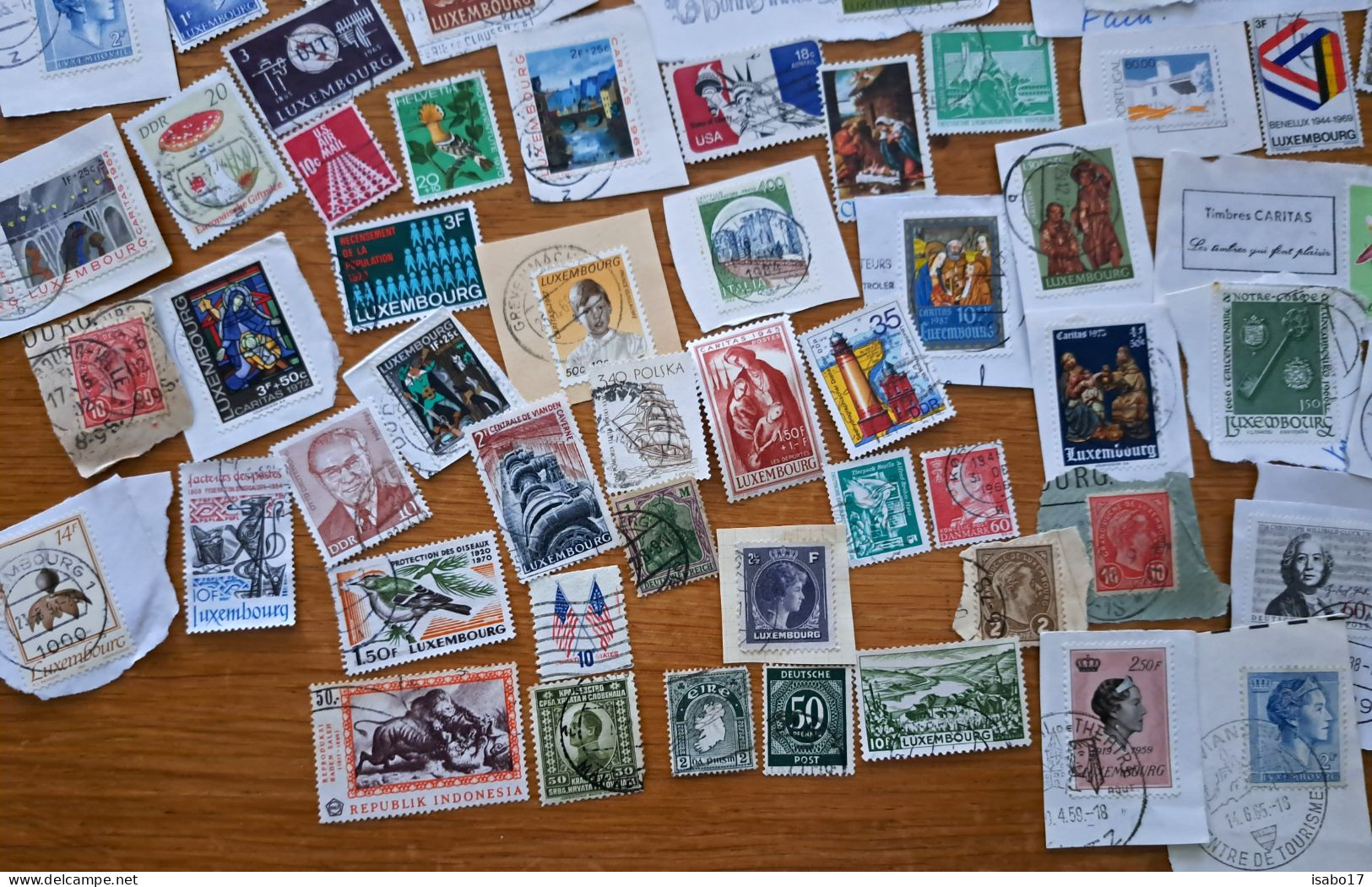 Lot Von 100 Briefmarken Von Sehr Alt Bis Neu Haupts.Luxemburg + Deutschland - Mezclas (max 999 Sellos)