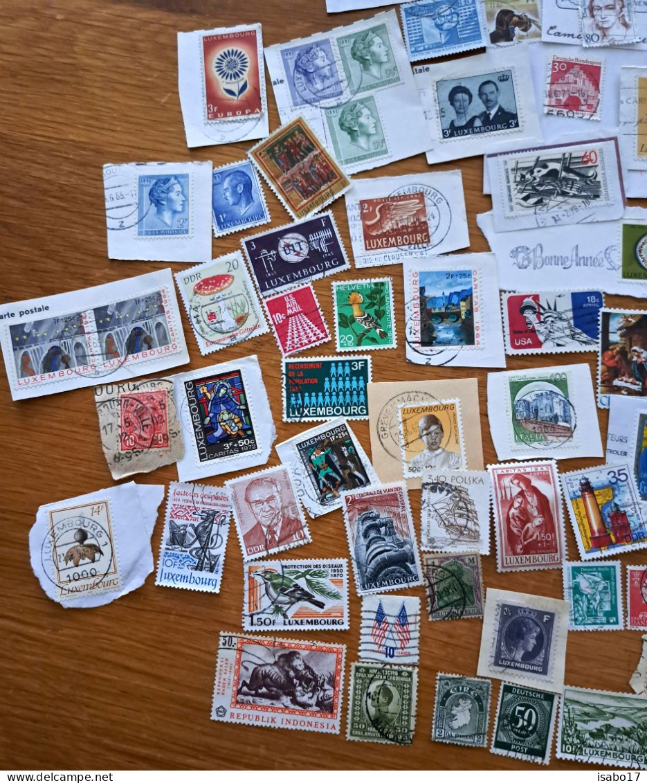 Lot Von 100 Briefmarken Von Sehr Alt Bis Neu Haupts.Luxemburg + Deutschland - Lots & Kiloware (mixtures) - Max. 999 Stamps