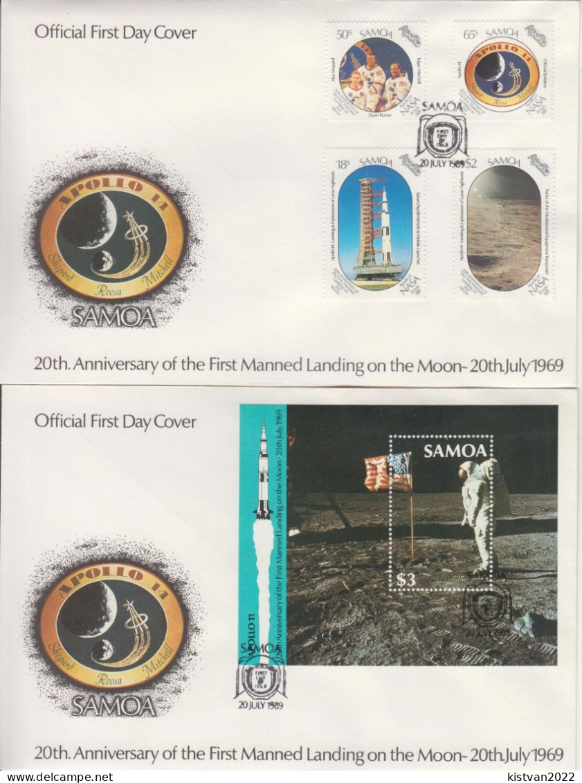 Samoa Set And SS On FDCs - Oceanía