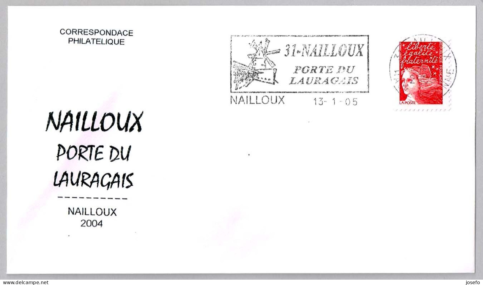 PORTE DU LAURAGAIS - MOLINO - WINDMILL. Nailloux 2005 - Moulins