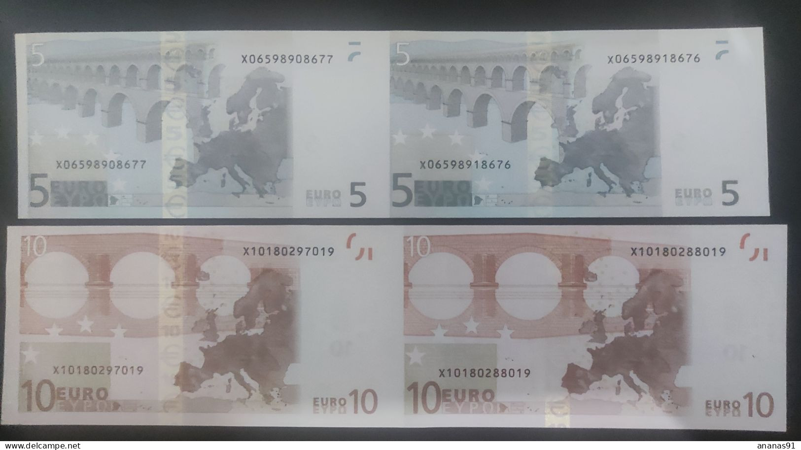 2 X 5€ + 2 X 10€  Duisenberg Germany Euro Unc - 10 Euro