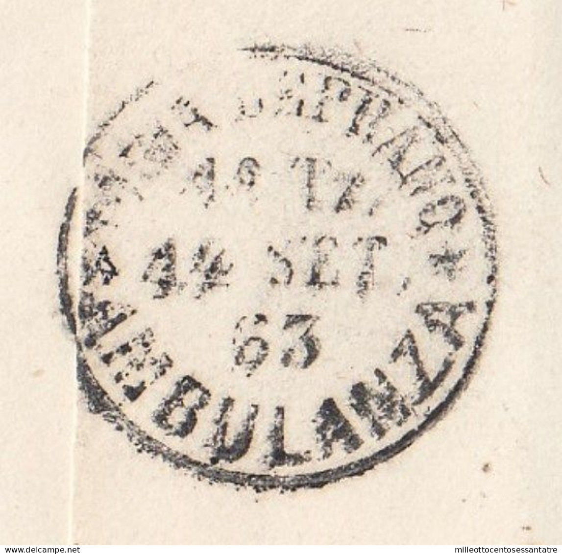 3001 - PONTIFICIO - Lettera Con Testo Del 13 Settembre 1863 Da Terracina A Gavignano - - Etats Pontificaux