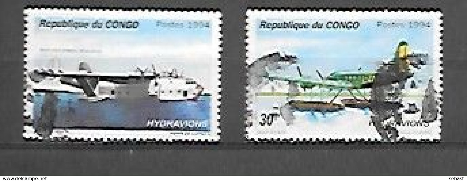 TIMBRE OBLITERE DU CONGO BRAZZA DE 1994 N° MICHEL 1425 1429 - Usados