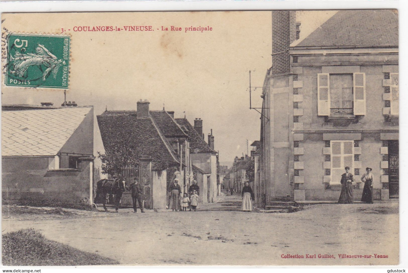 Yonne - Coulanges-la-Vineuse - La Rue Principale - Coulanges La Vineuse