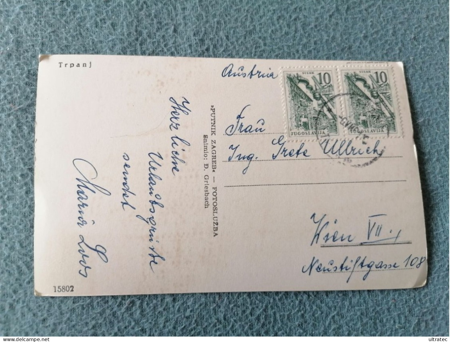 AK Trpanj Jugoslawien Kroatien Schöne Alte Postkarte Vintage Antik Ansichtskarte  Gut Erhalten Original Der Zeit - Yougoslavie