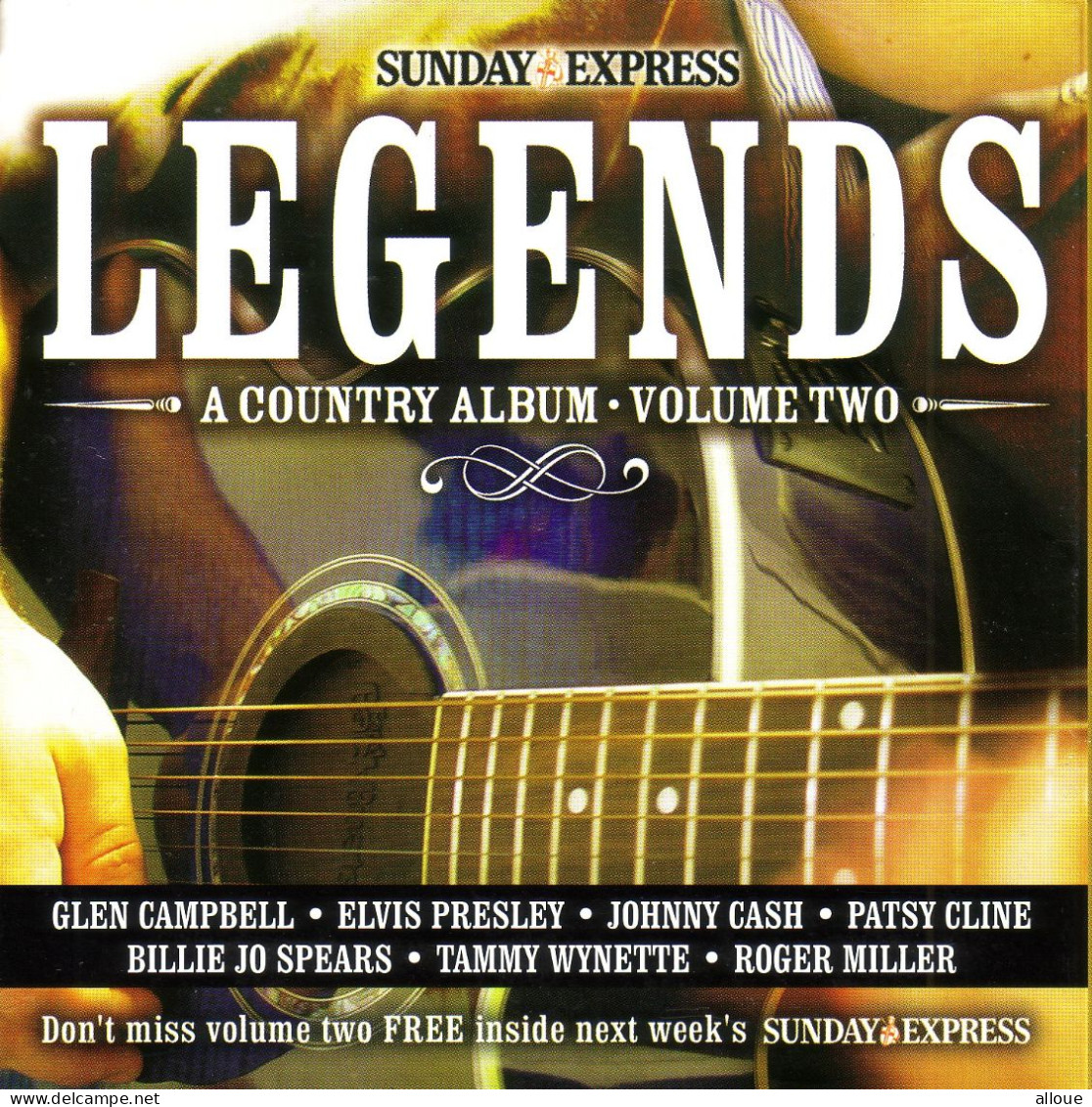 LEGENDS A COUNTRY ALBUM VOL 2 - CD PROMO SUNDAY EXPRESS - POCHETTE CARTON 7 TITRES - Altri - Inglese