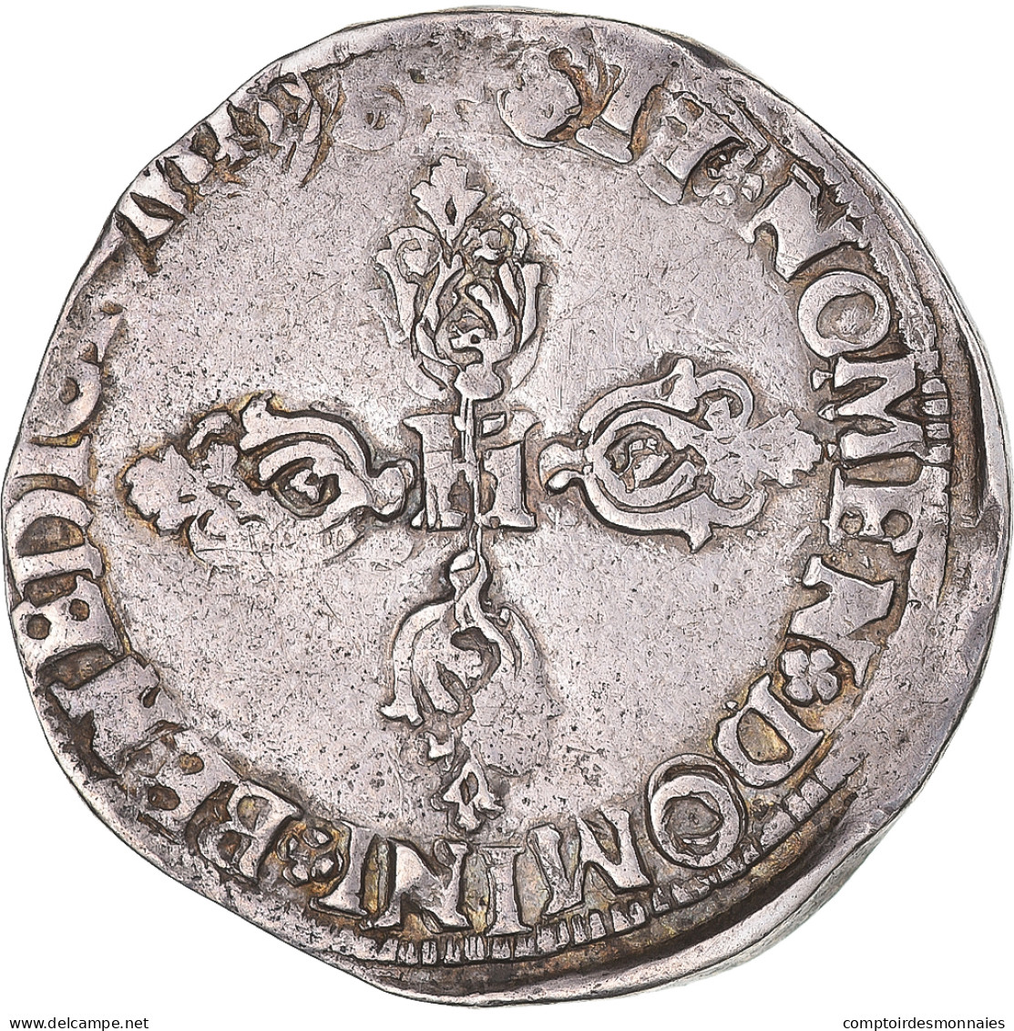 France, Henri IV, 1/2 Franc, 1590, Bordeaux, Argent, TTB, Gadoury:590 - 1589-1610 Heinrich IV.