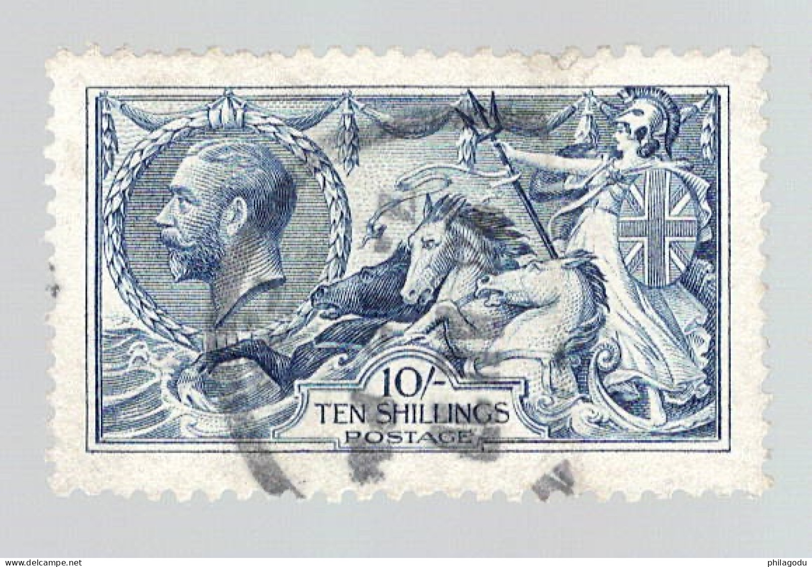 5 Shillings Ligné  Ø    Y&T 155   Frais - Oblitérés