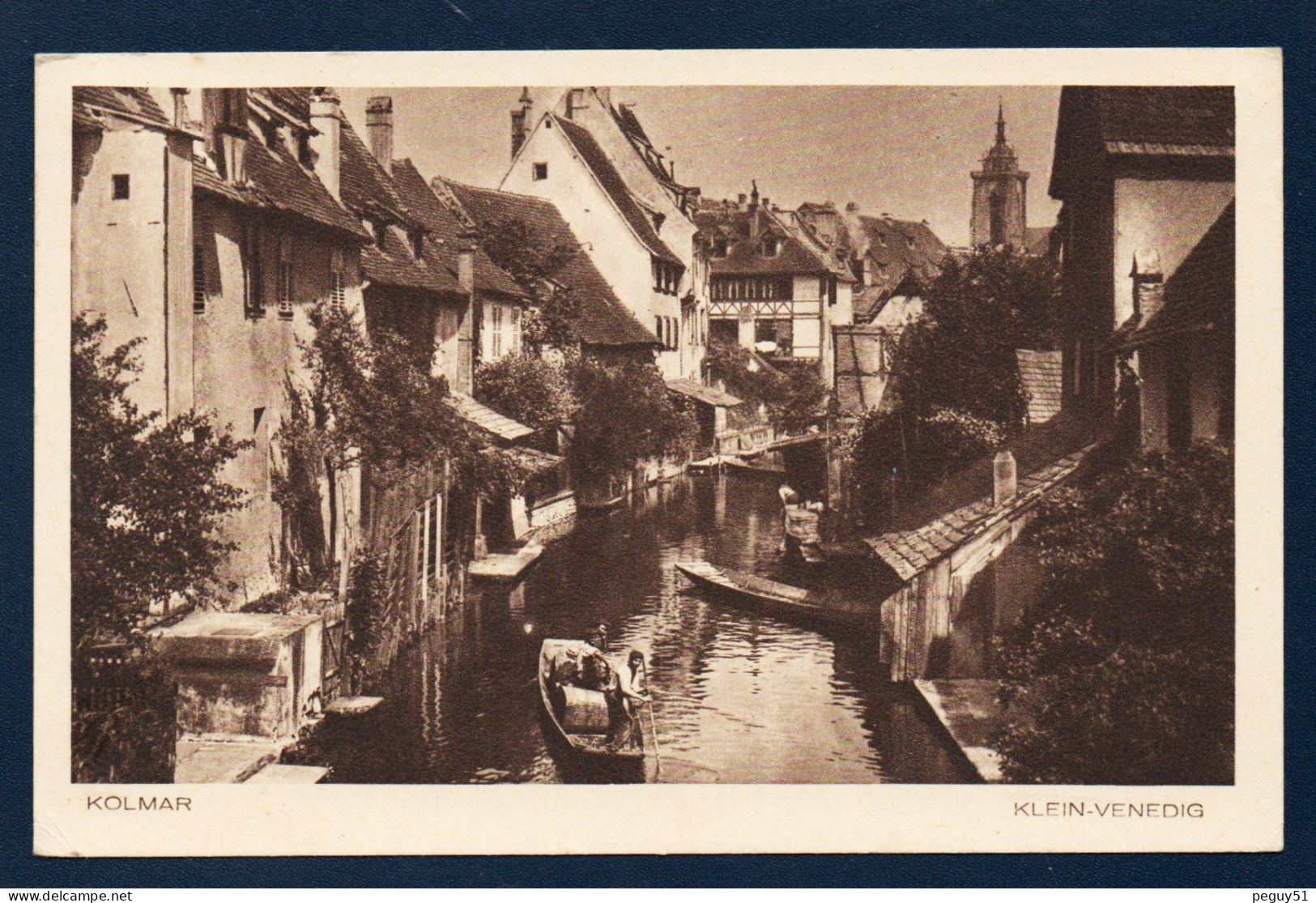 68. Kolmar. Klein-Venedig. Quartier De La Krutenau Avec Les Barques Sur Le Canal De La Lauch. 1942. - Colmar