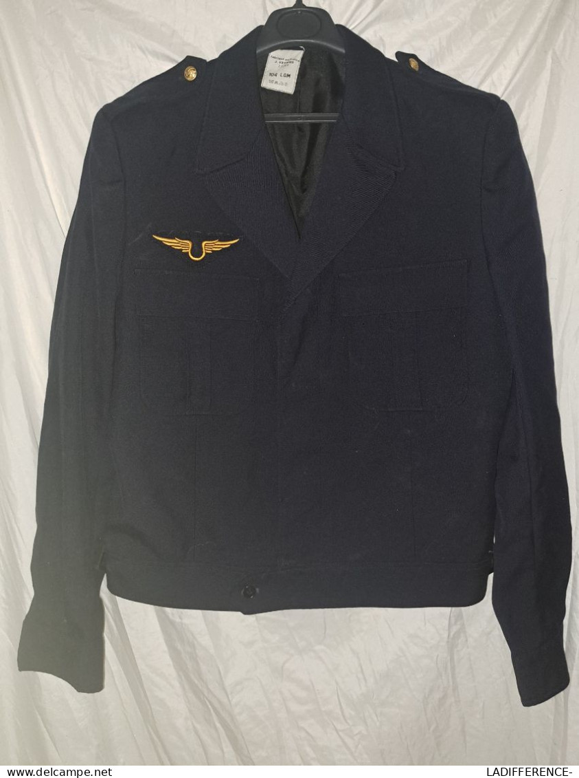 Tenue Militaire Personnel De L'Armée De L'Air Française Veste Et Pantalon - Uniform