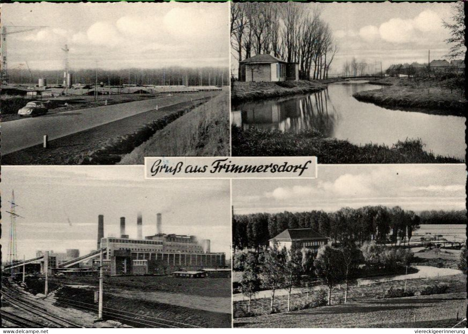 ! S/w Ansichtskarte Gruß Aus Frimmersdorf , Kraftwerk - Grevenbroich