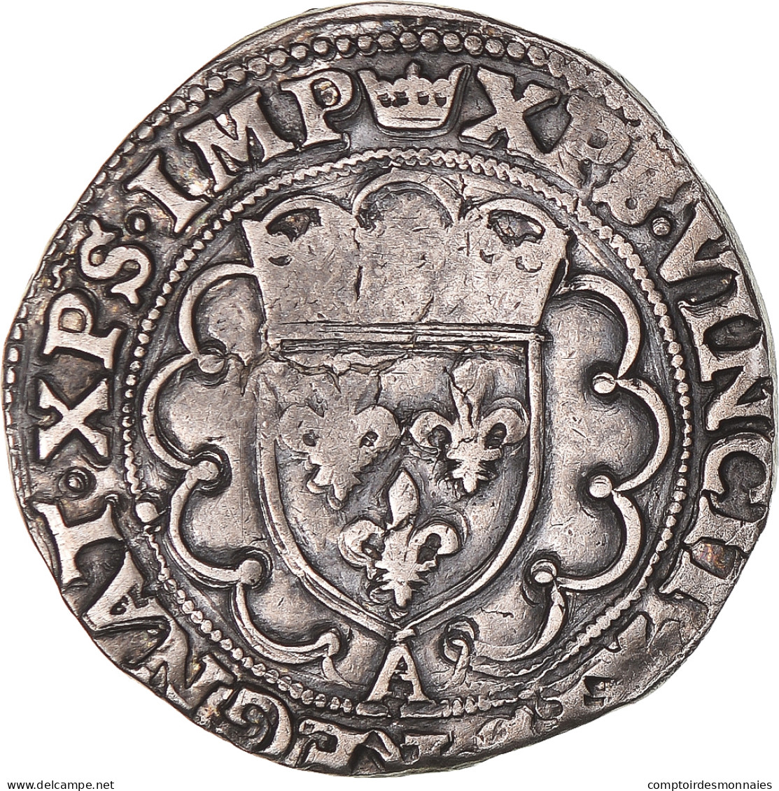 Monnaie, France, François Ier, Teston, 1515-1547, Paris, TB+, Argent - 1515-1547 Francisco I